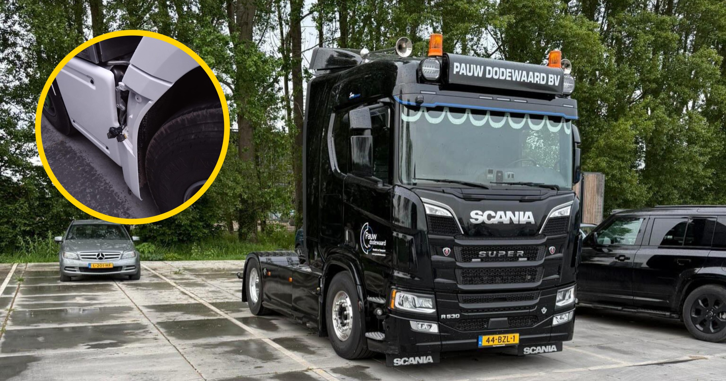 Ukradli radary "martwego pola" z holenderskich ciężarówek. Dostali się przez "fosę"