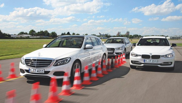 Porównanie w klasie premium: Audi A4 Avant, BMW 320d Touring, Mercedes klasy C kombi