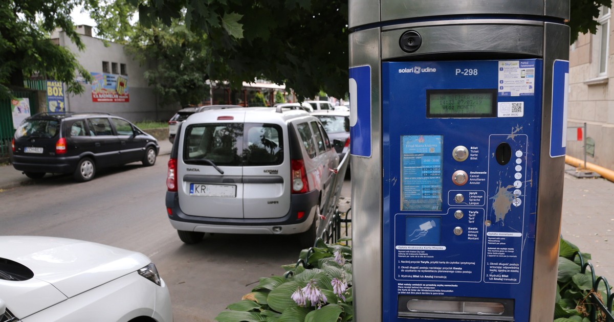 Parkomat w Strefie Płatnego Parkowania w Krakowie