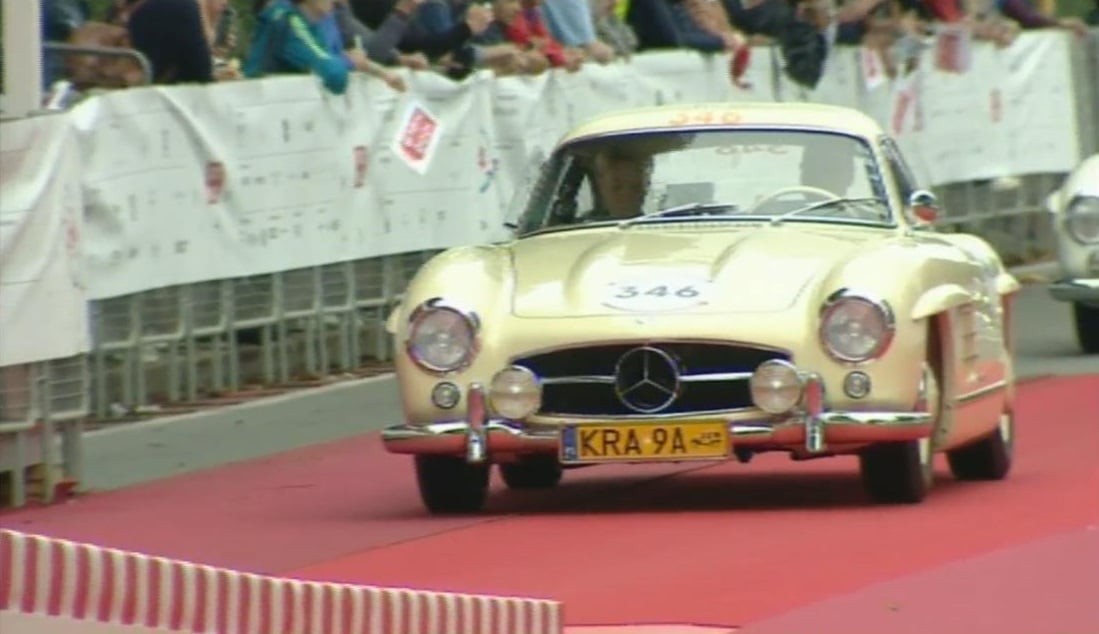 Mercedes Gullwing z polską załogą na Mille Miglia 2024