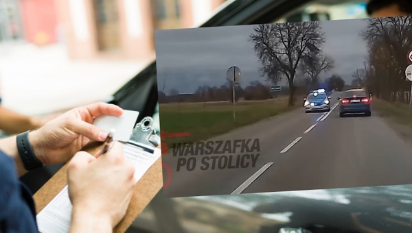 Kierowca zdecydował się na niebezpieczne wyprzedzanie (fot. youtube.com/@WarszafkaPoStolicy)