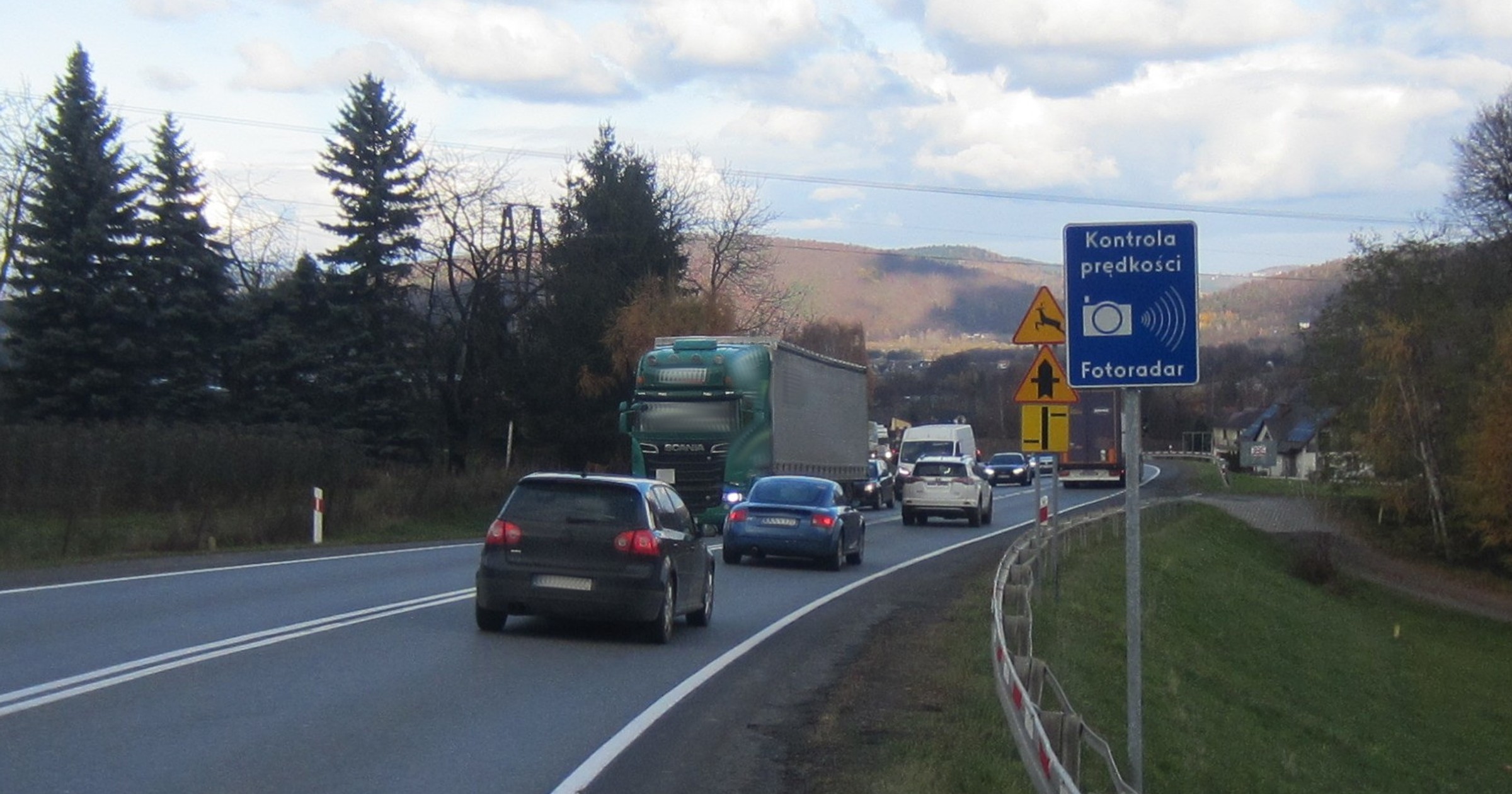 Fotoradar Bilsko (woj. małopolskie) na DK75