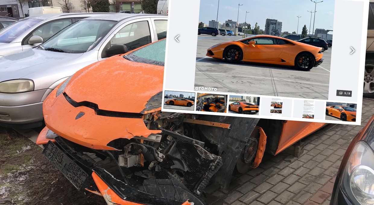 Słynne Lamborghini Huracan z Warszawy na sprzedaż za ponad 1 mln zł. "Zostało naprawione, jak należy"