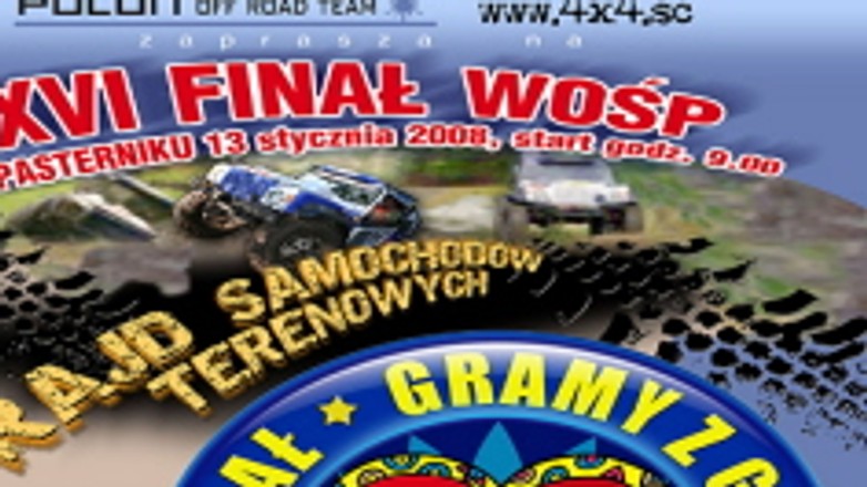 WOŚP 2008: zapraszamy na rajd off-roadowy do Kryspinowa