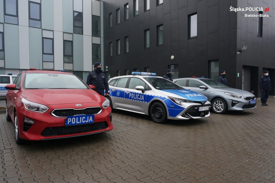 Radiowozy śląska policja