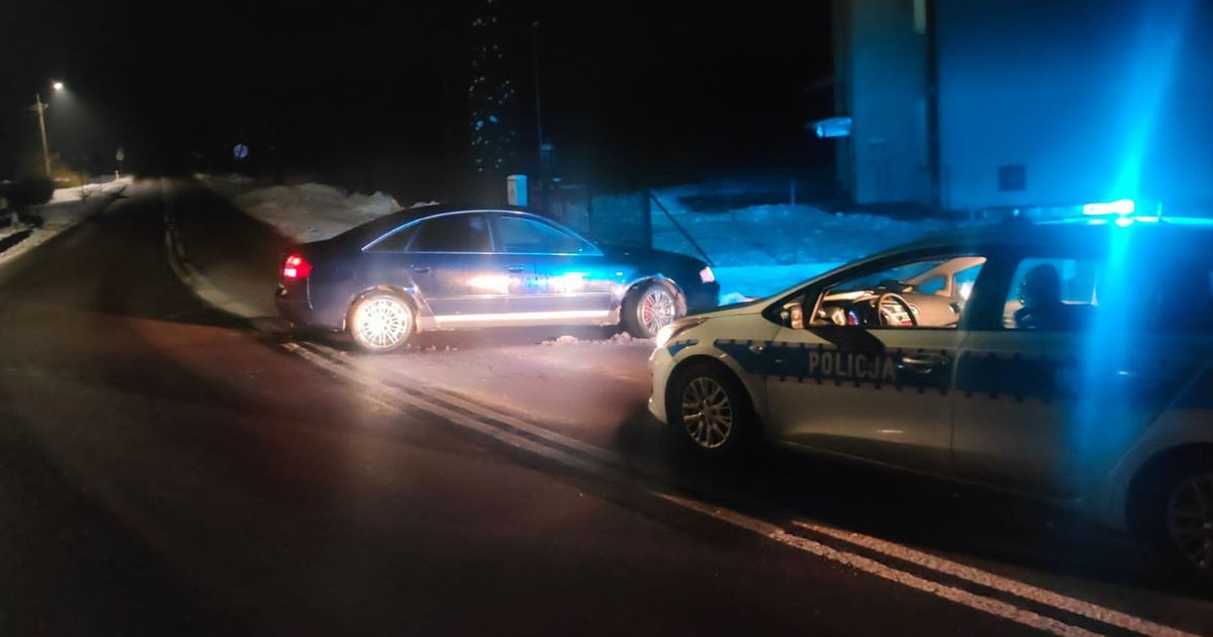 23-letni kierowca Audi zatrzymany za jazdę pod wpływem alkoholu