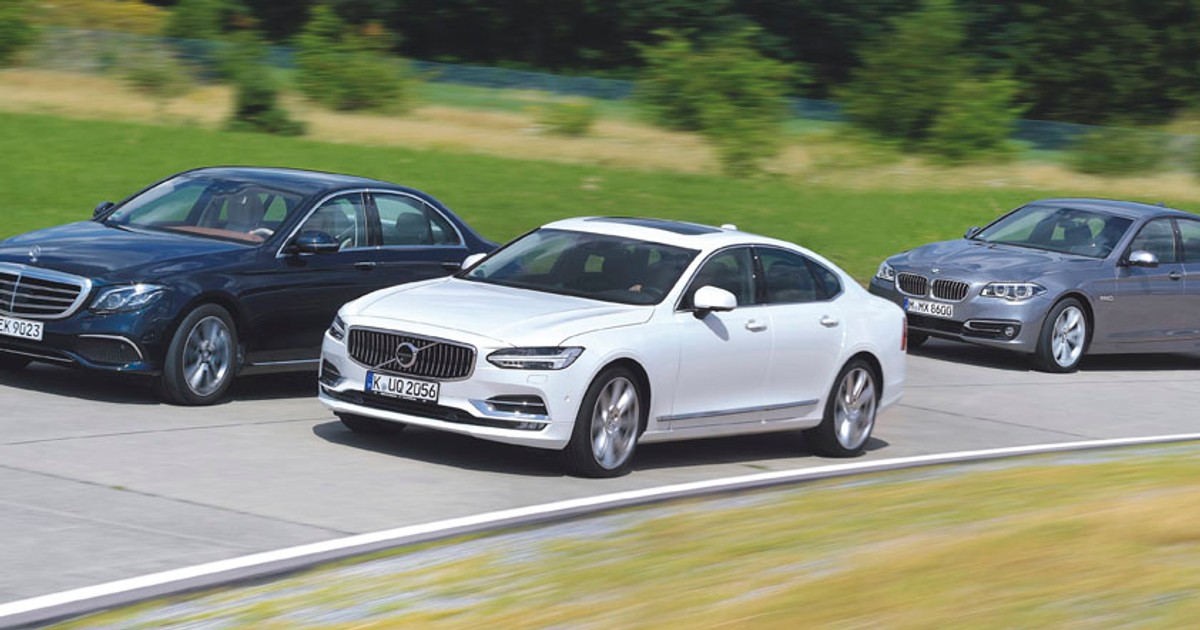 Volvo S90 kontra Mercedes klasy E i BMW serii 5 - czy szwedzkie cylindry mogą być lepsze od niemieckich?