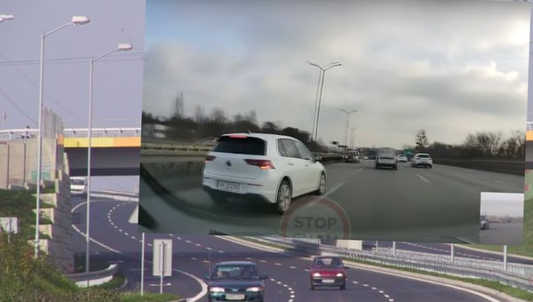 Jechał "średnicówką" pod prąd. Policjanci już go namierzyli |Nagranie|