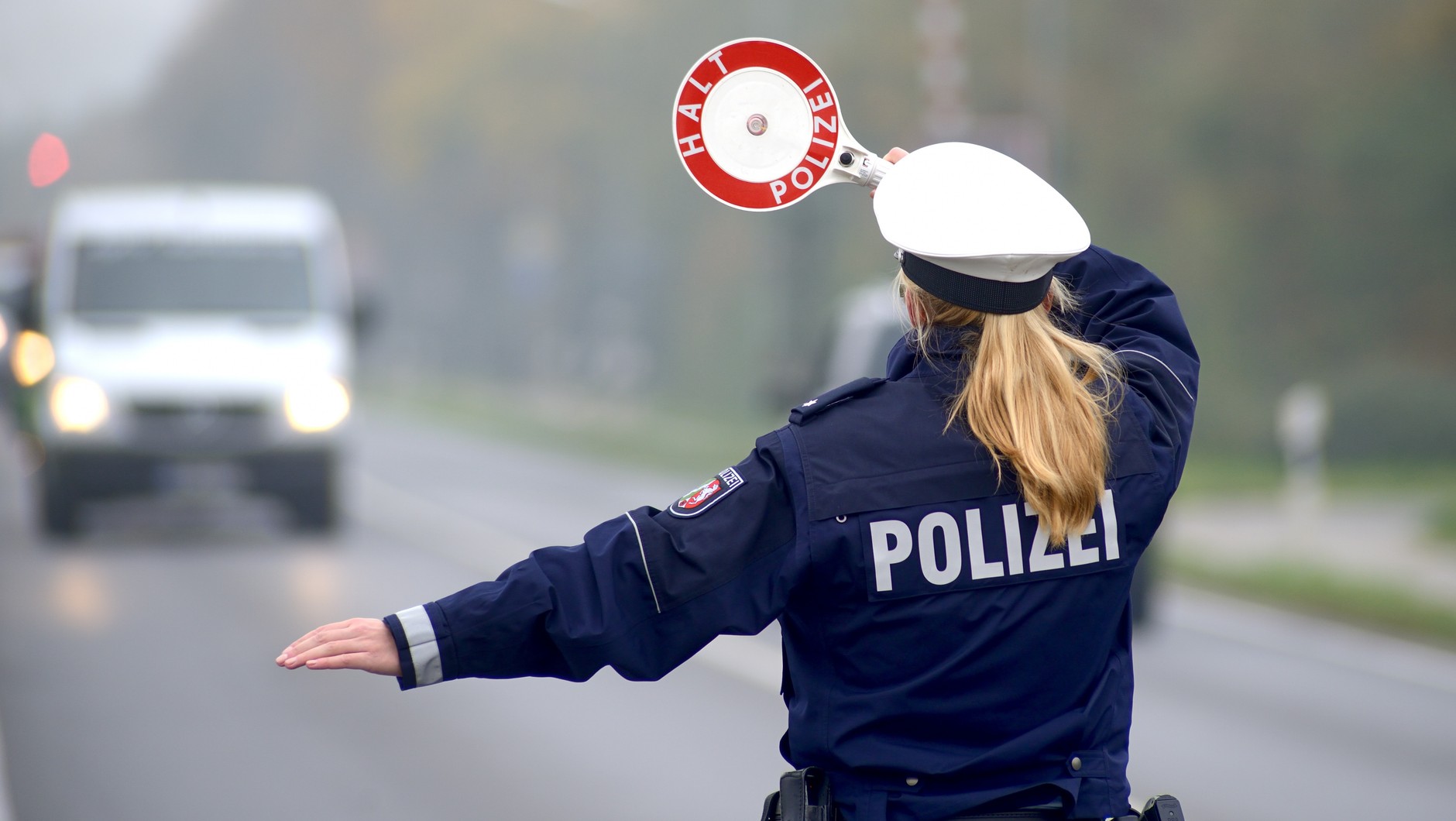 Niemiecka policja często kontroluje auta dostawcze.