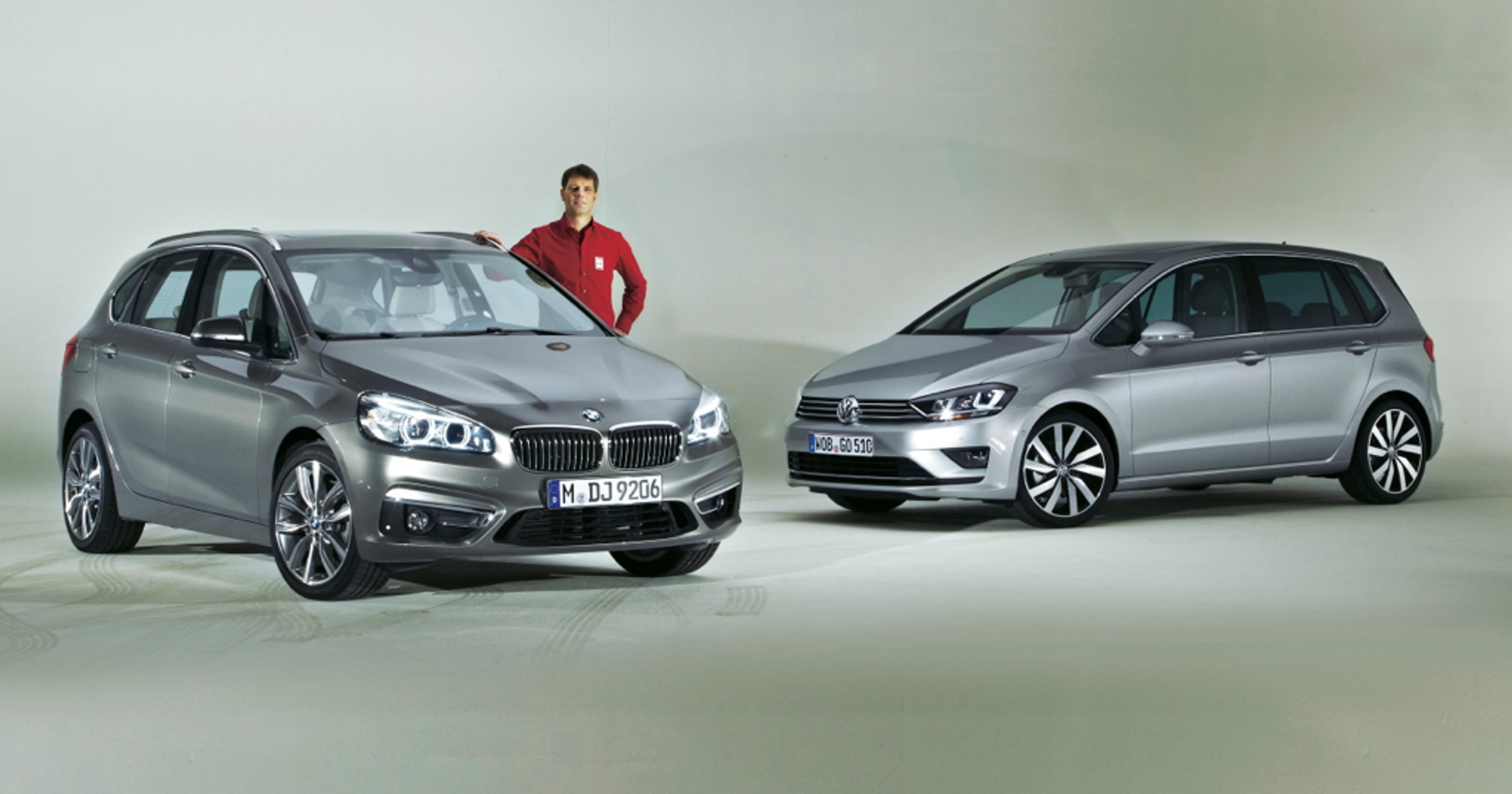 BMW serii 2 Active Tourer i VW Golf Sportsvan
