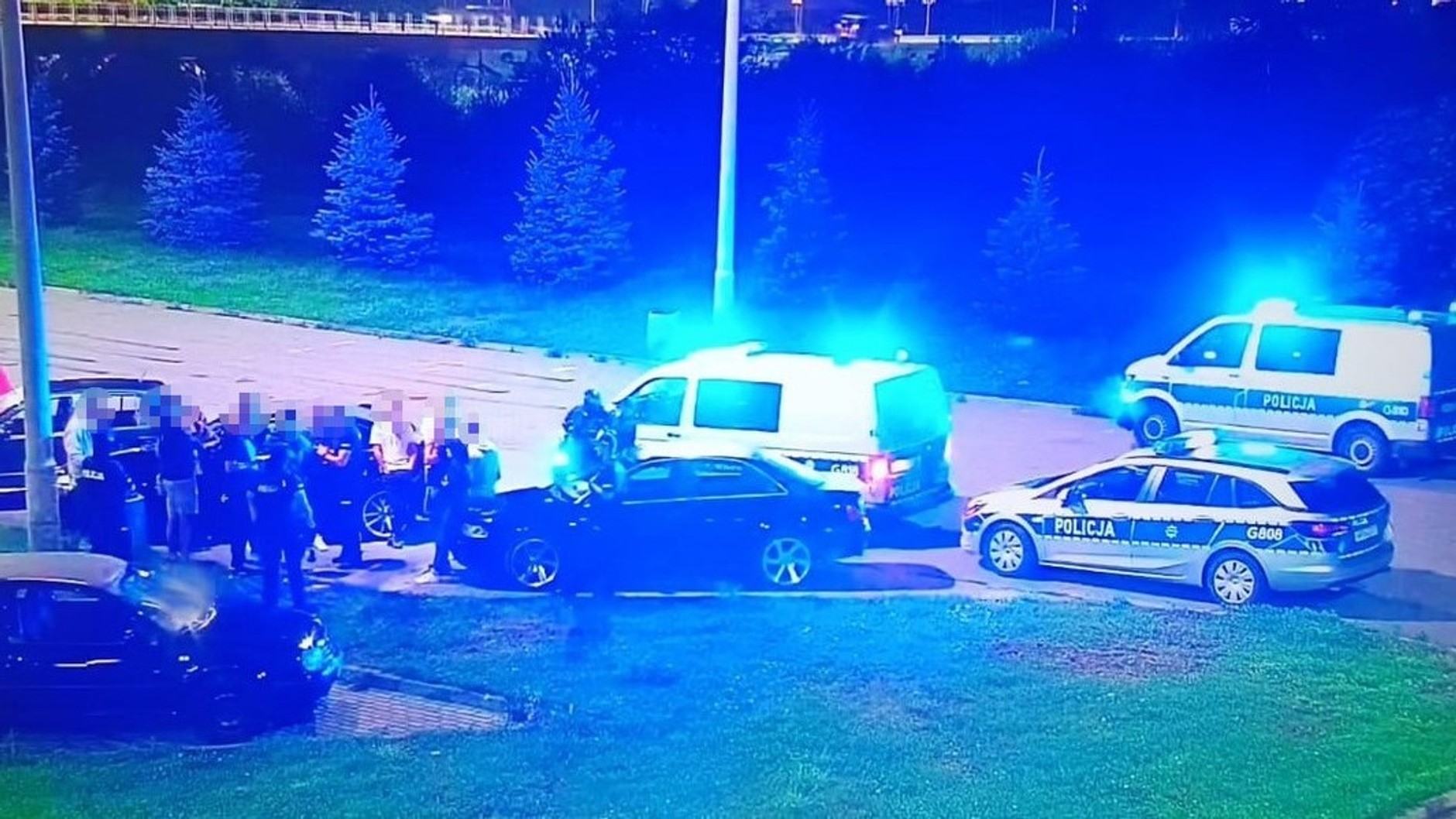 Akcja policji w Nowym Sączu; 29 lipca 2023 r.