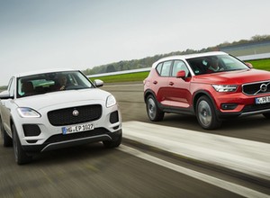 Małe SUV-y, duża frajda? Porównanie: Jaguar E-Pace i Volvo XC40