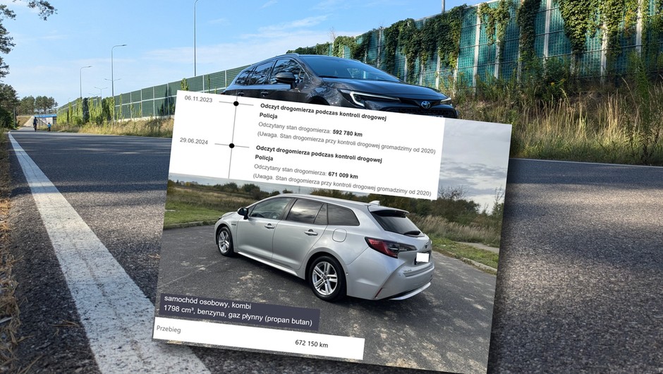Toyota Corolla z przebiegiem ponad 670 tys. km
