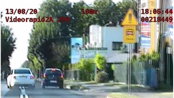 Uzbierał 87 punktów karnych przez kilka minut jazdy