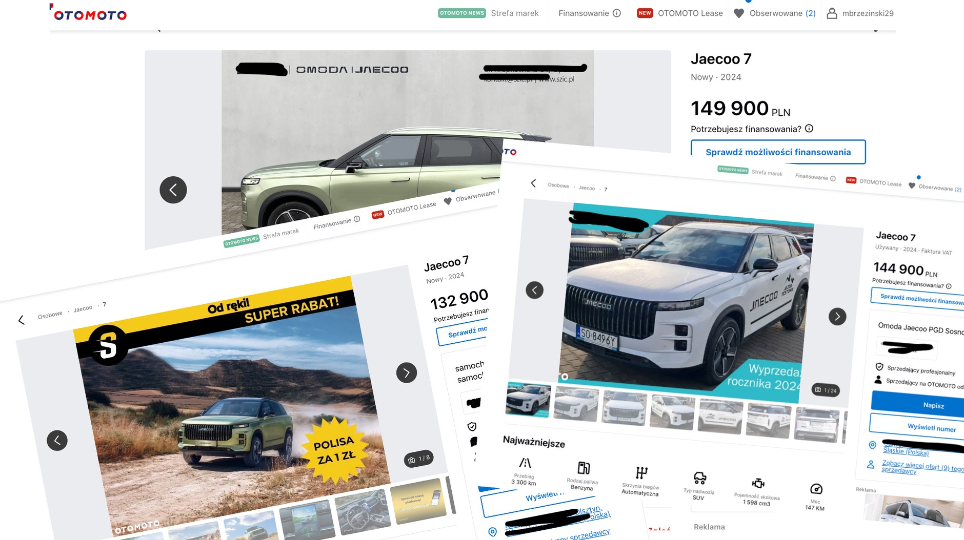 Jaecoo 7 z 2024 r. można kupić z praktycznie darmowym ubezpieczeniem i nieco taniej niż przewiduje cennik