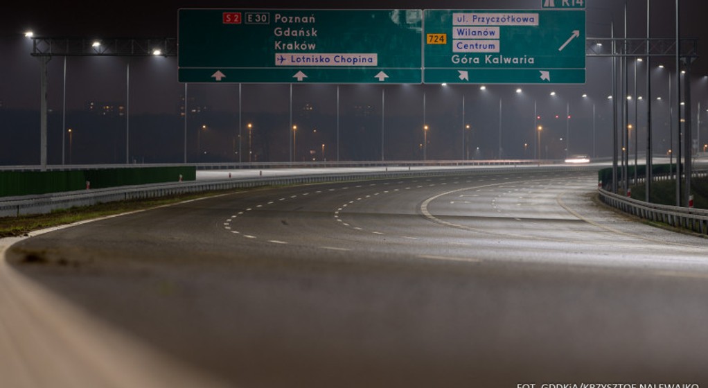 Otwarta droga S2 (POW) Wilanów - Wawer