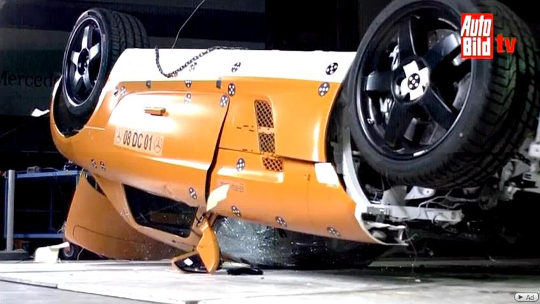 Mercedes SLS AMG rozbity!