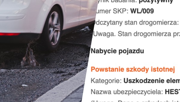 Uszkodził felgę, ubezpieczyciel zgłosił to jako szkodę istotną do CEPiK-u