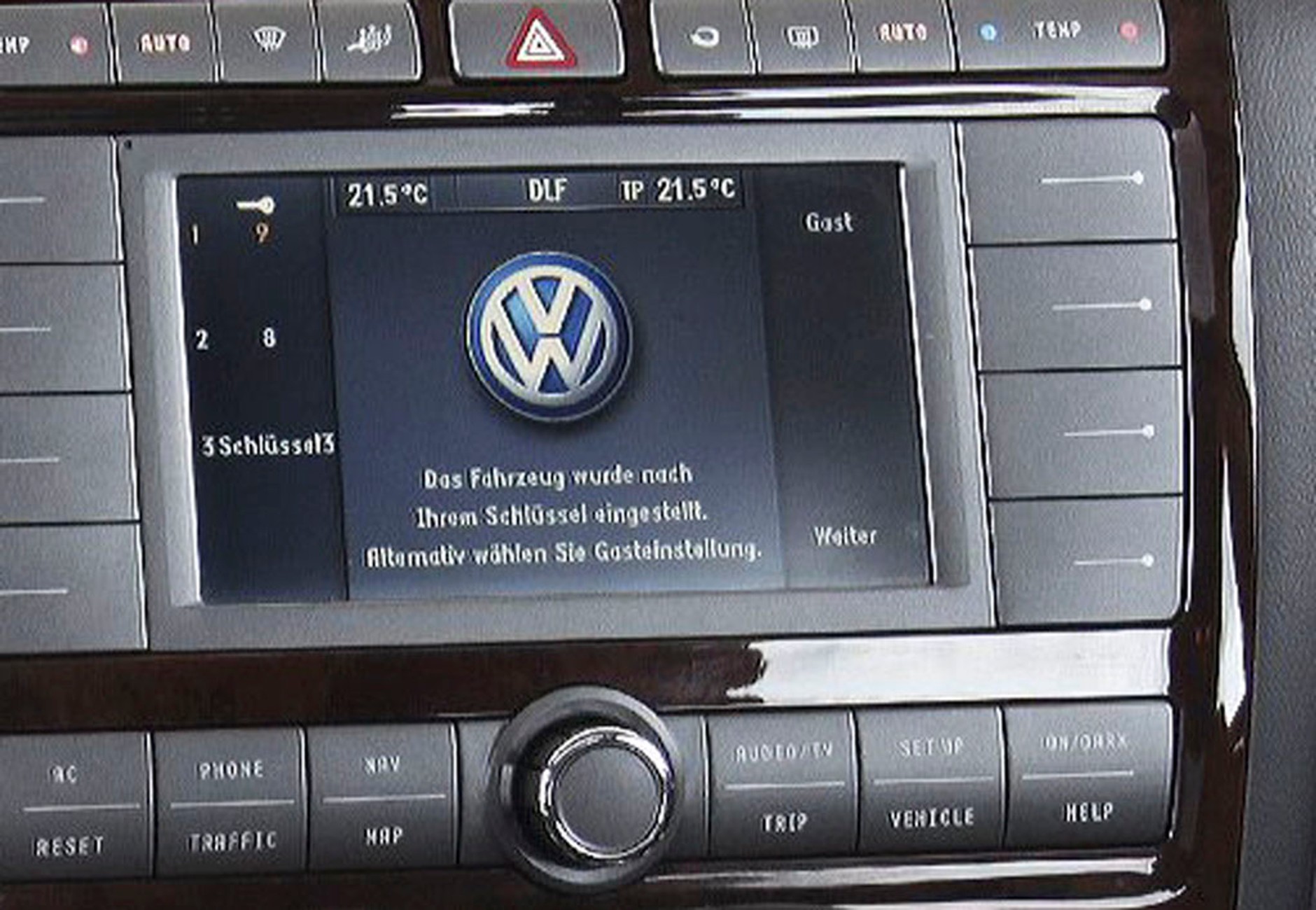 Volkswagen Phaeton - awarie panelu centralnego