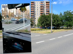 Niecodzienna sytuacja w Bielsku-Białej. Kierowca wiózł pieszego na masce [WIDEO]
