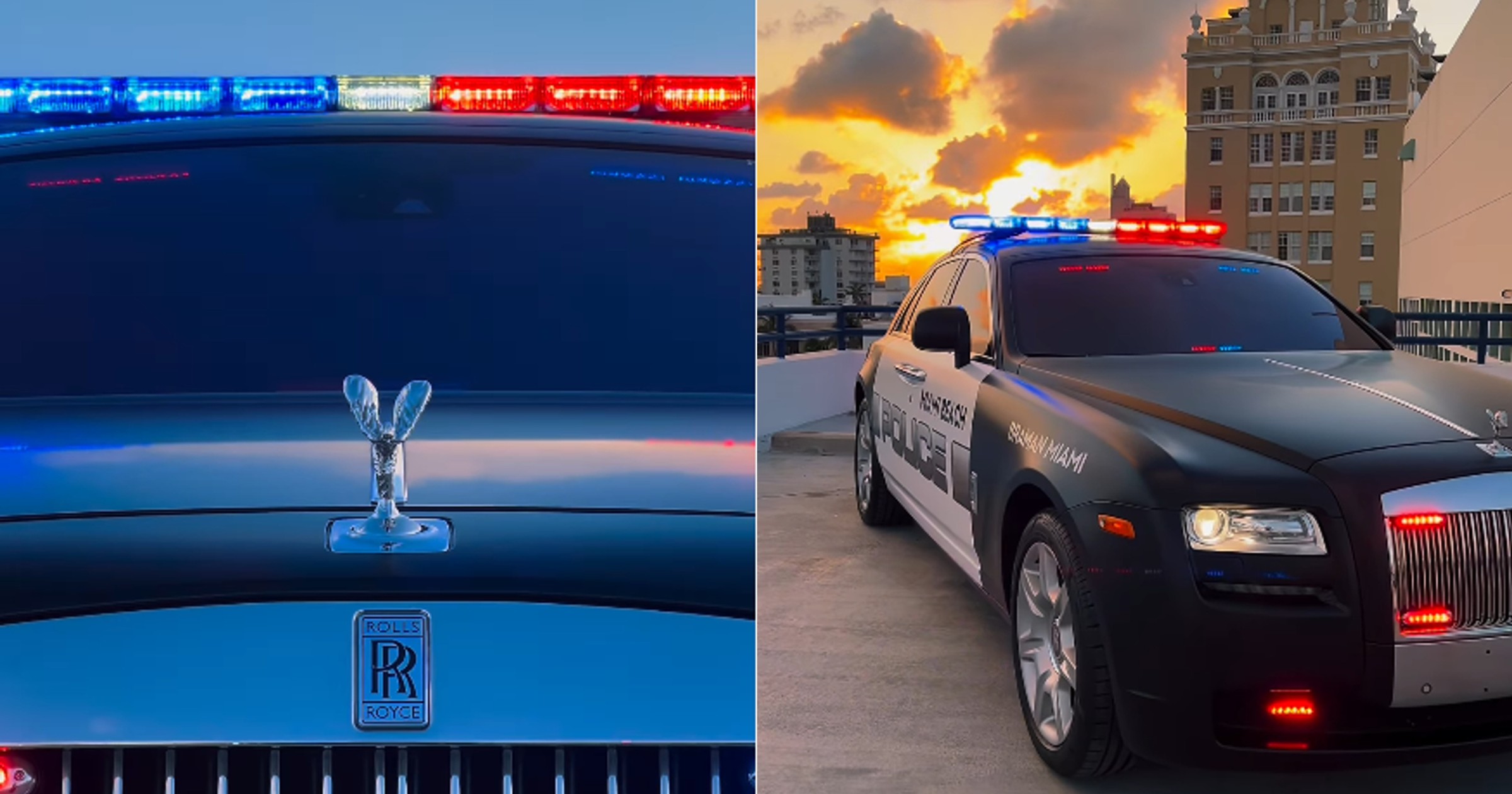 Rolls-Royce Ghost w policji Miami