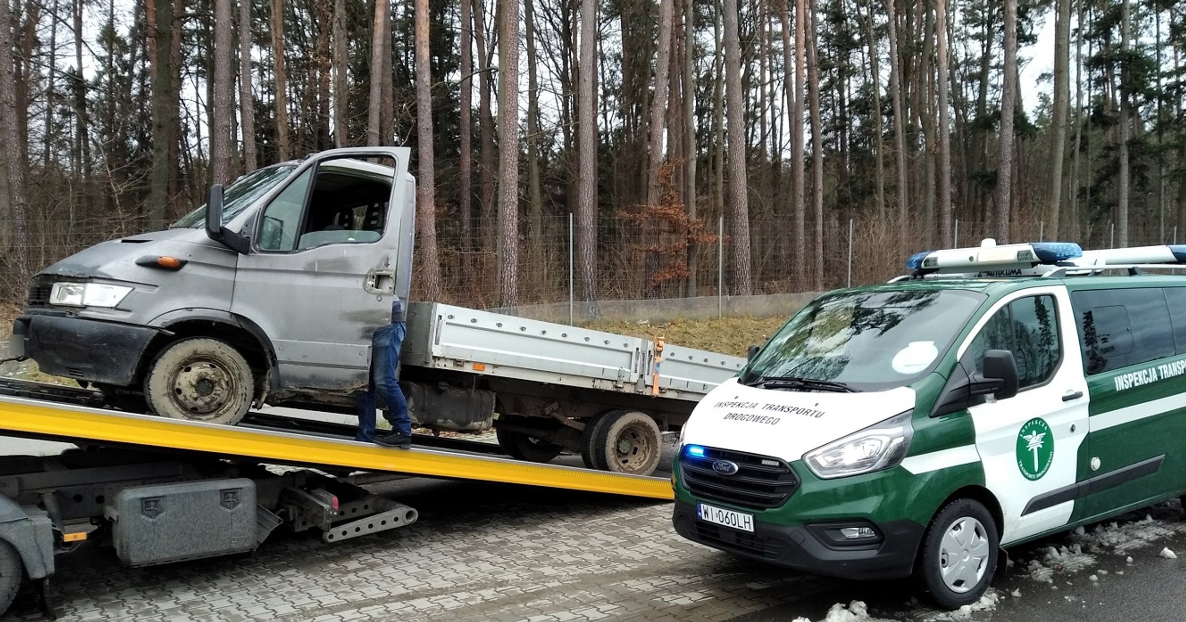 Koniec końców pechowe Iveco Daily i tak znalazło się na lawecie