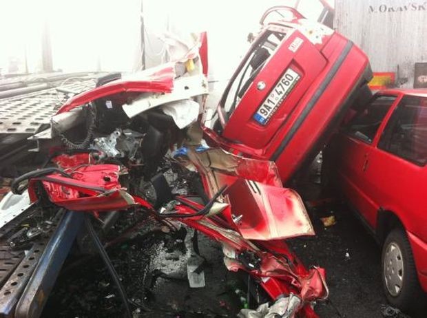 Gigantyczny karambol i ofiary pod Skoczowem