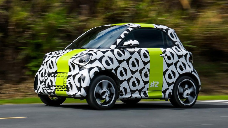Prototypowy Smart #2 w trakcie ostatniej fazy testów