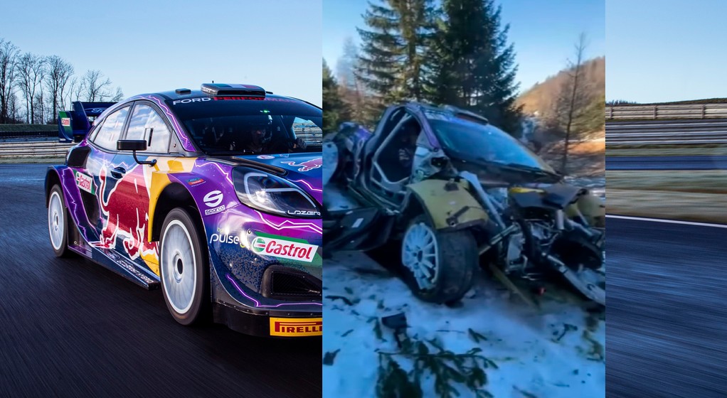 zniszczony Ford Puma Rally1