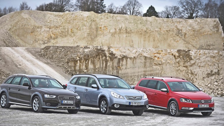 Audi A4 Allroad kontra Volkswagen Passat Alltrack i Subaru Outback: off-road małego formatu
