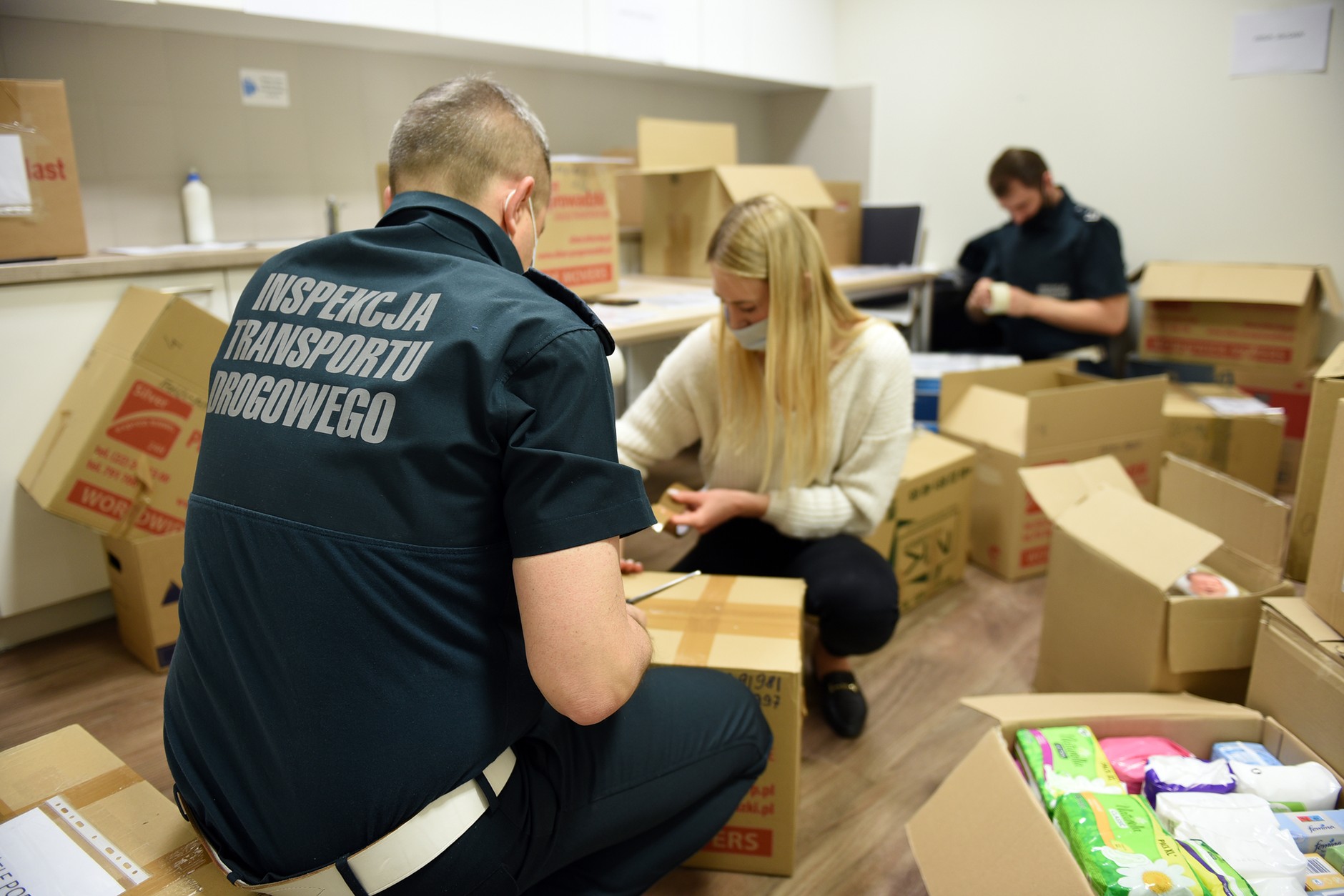 Zbiórka darów dla mieszkańców Ukrainy.