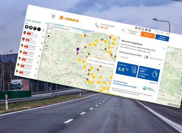 Kierowcy już mogą korzystać z nowych map GDDKiA. Nowa istotna funkcja