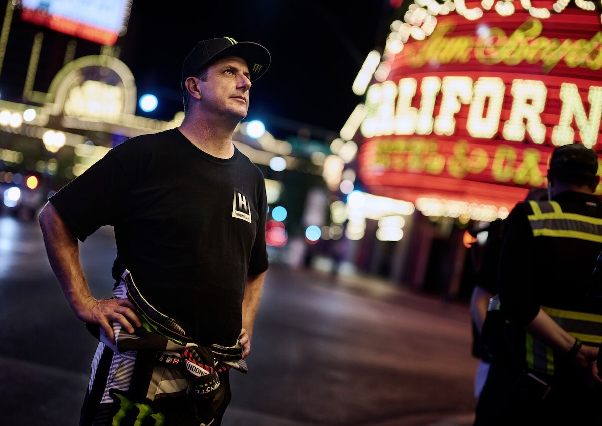Ken Block podczas nagrań w Las Vegas