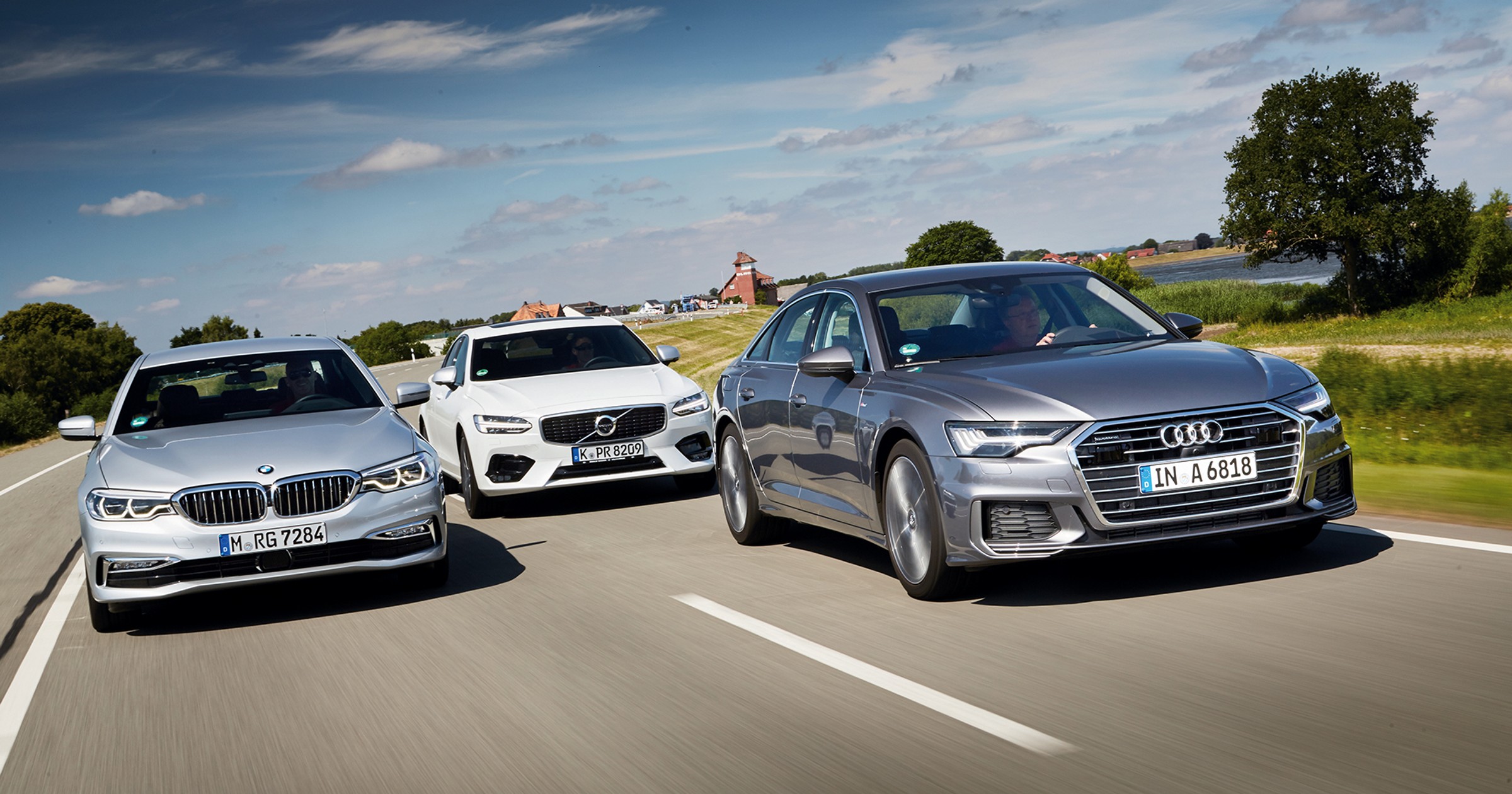 Audi A6 kontra Volvo S90 i BMW serii 5 - pojedynek na szczycie
