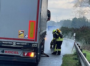 Trzeba było zamknąć niemiecką autostradę. Z ciężarówki ulatniał się gaz