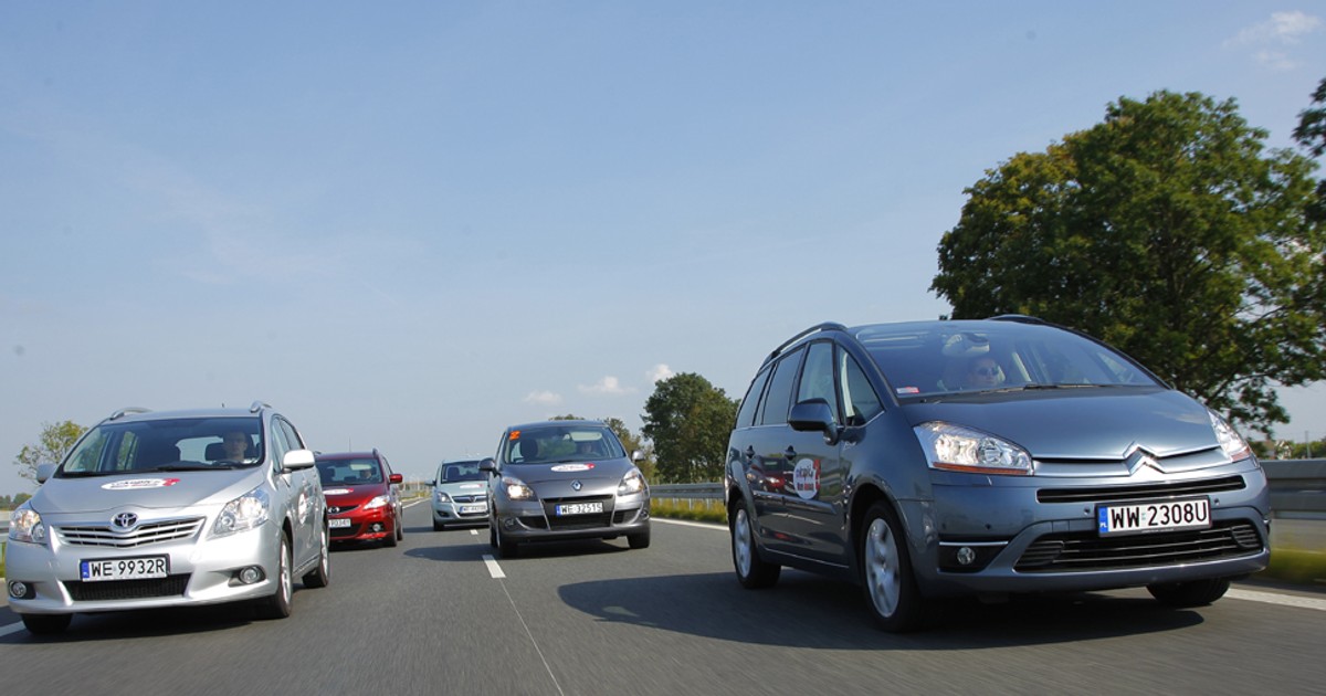 5 minivanów w teście czytelników - Który okaże się najlepszy dla rodziny Toyota Verso, Mazda 5, Opel Zafira, Renault Scenic czy Citroen C4 Picasso?