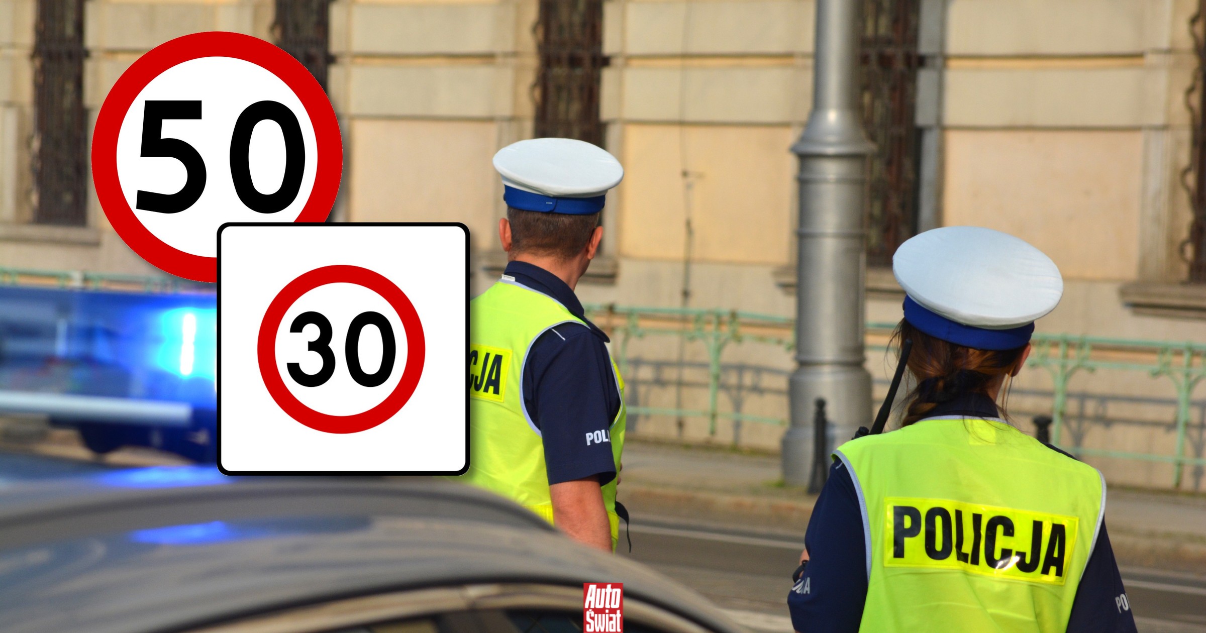 Pan Kamil jechał 50 km na godz. w mieście. Policjanci wypisali mu mandat