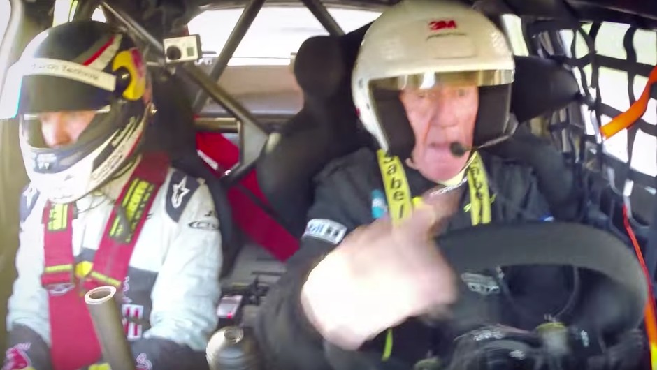 Mattias Ekström i Walter Röhrl w Audi S1 RX