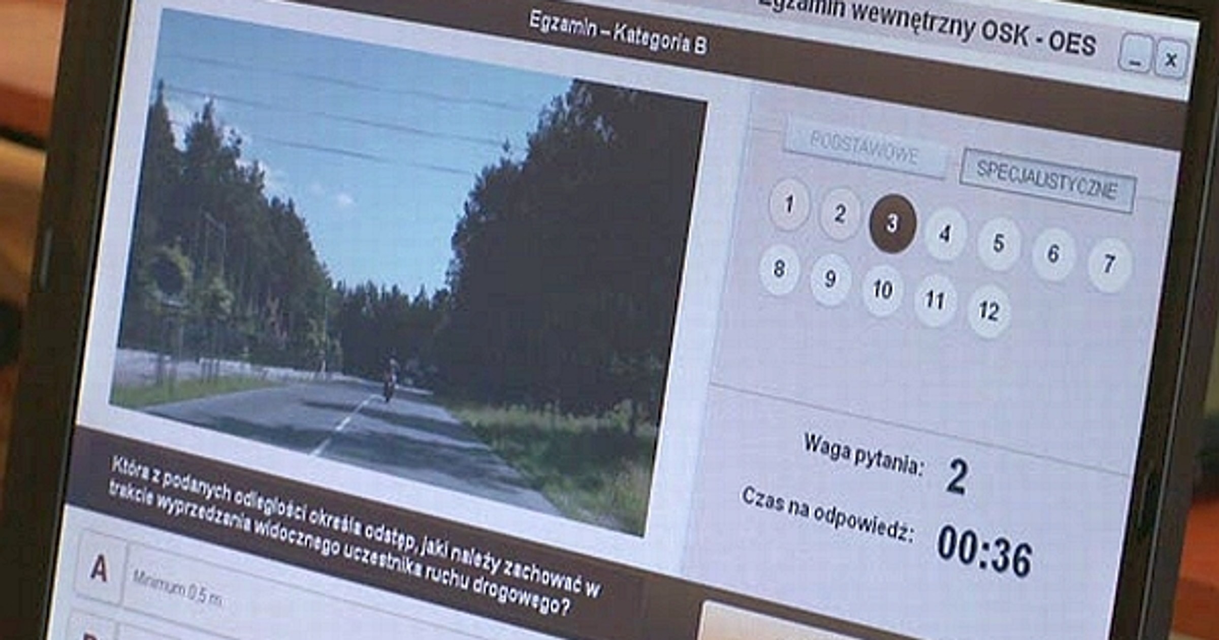 Egzamin na prawo jazdy