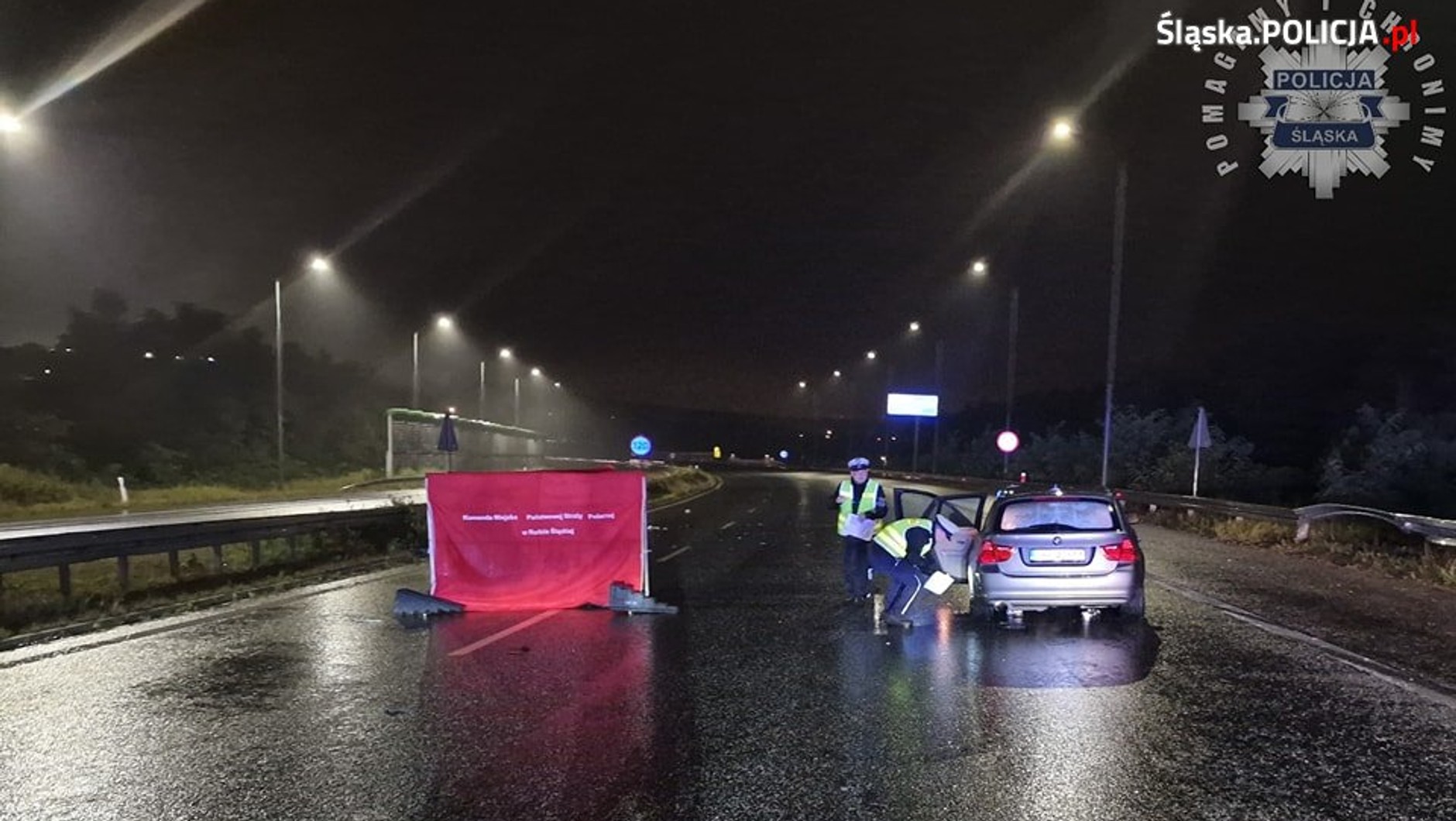 Wypadek na autostradzie A4 w Rudzie Śląskiej