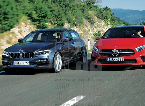Frontalny atak BMW i Mercedesa