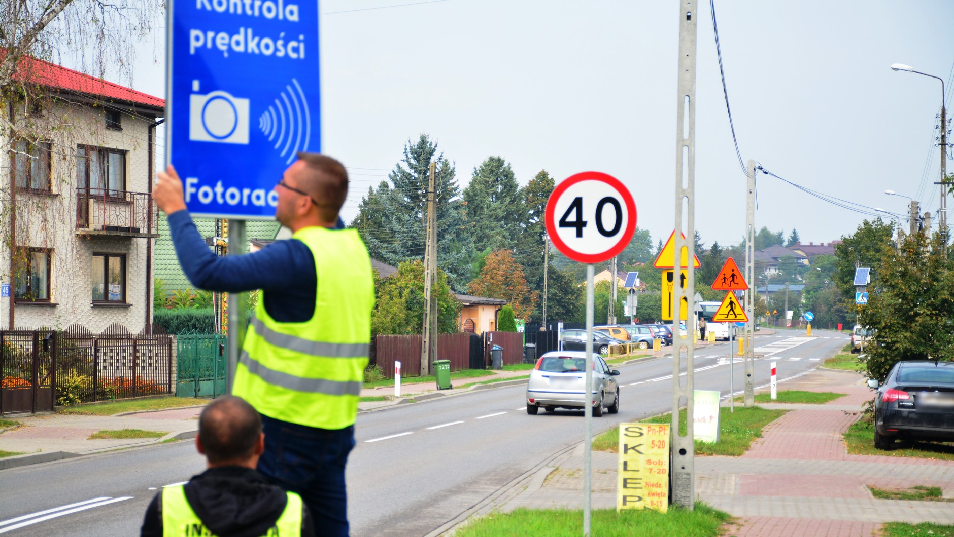 Montaż fotoradaru