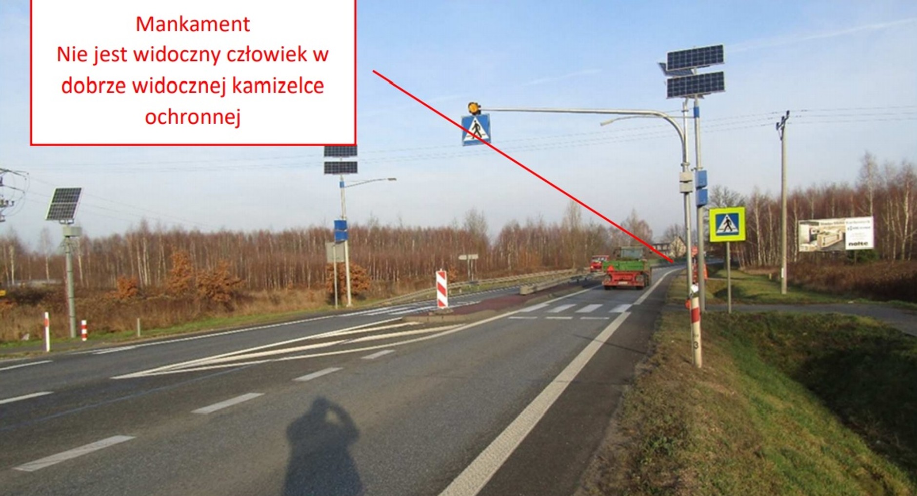 Przykłady błędów na przejściach dla pieszych