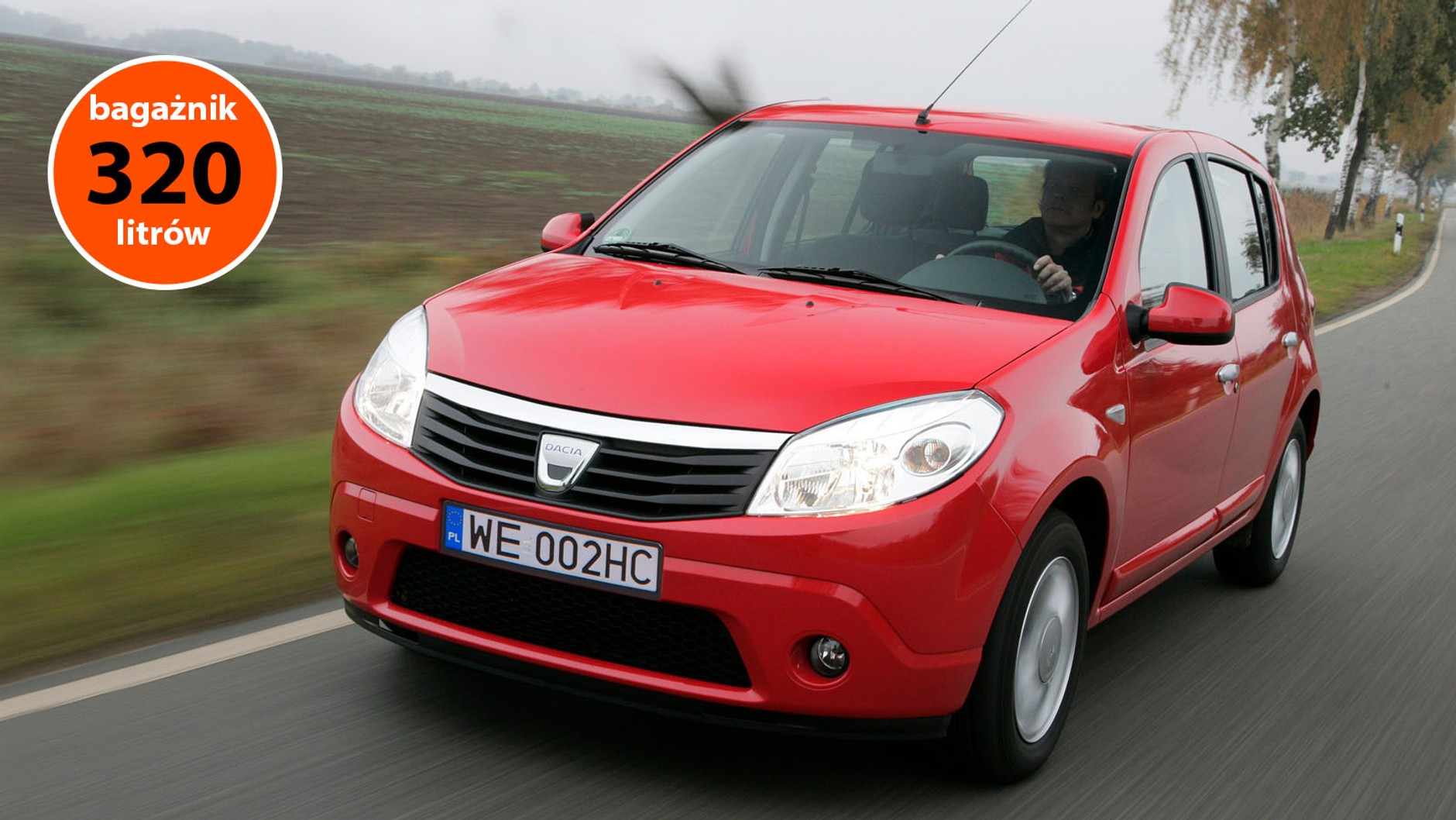 2. Dacia Sandero I (2008-12) - od 10 000 zł