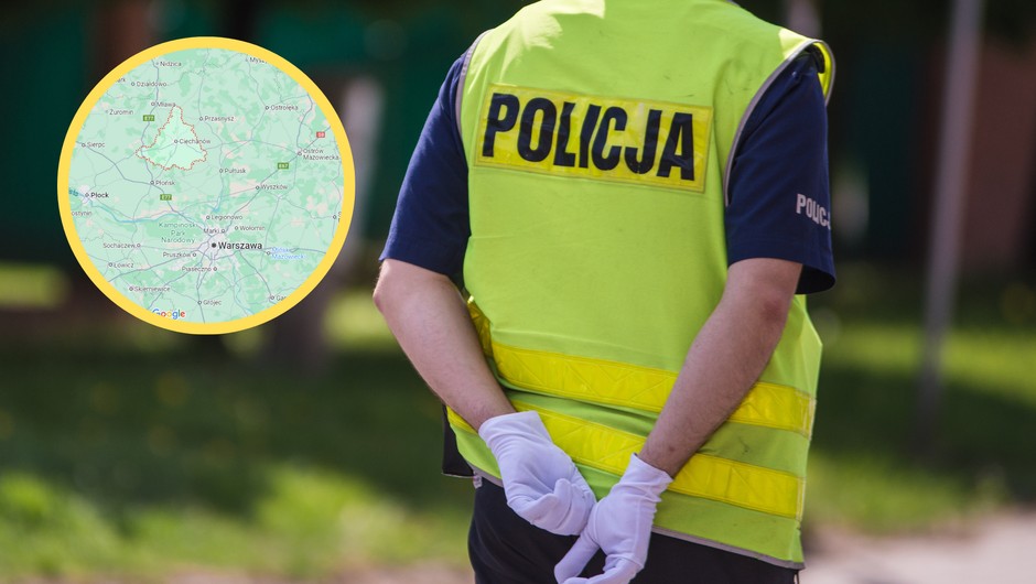 Ciechanów. Policjanci zatrzymali 57-latka, który pijany jechał na grzybobranie (Zdjęcie mapy: Mapy Google)
