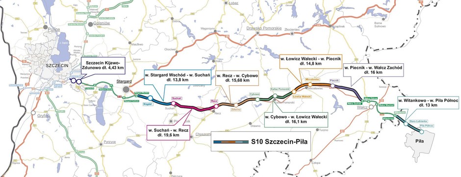 Trasa S10 ze Szczecina do Piły