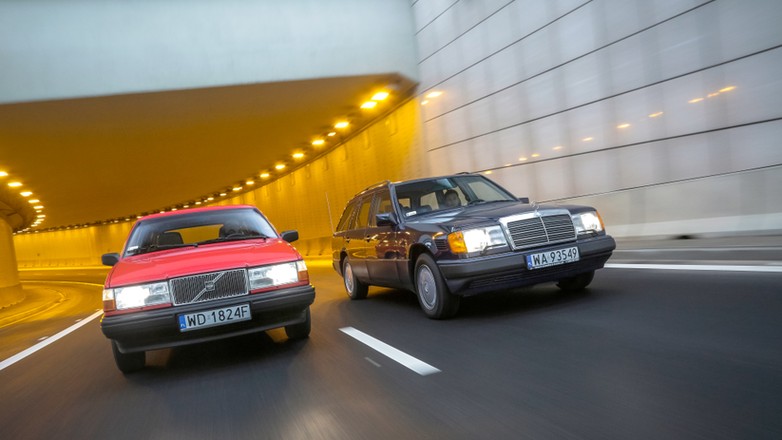Mercedes S124 kontra Volvo 740 kombi