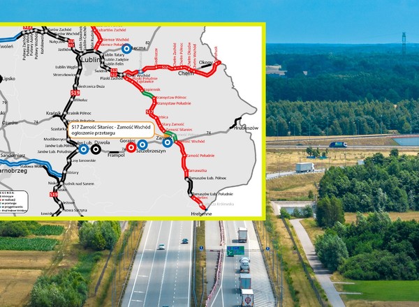 Kiedy droga S17 będzie gotowa? Mapa na wschodzie i południu robi się czerwona