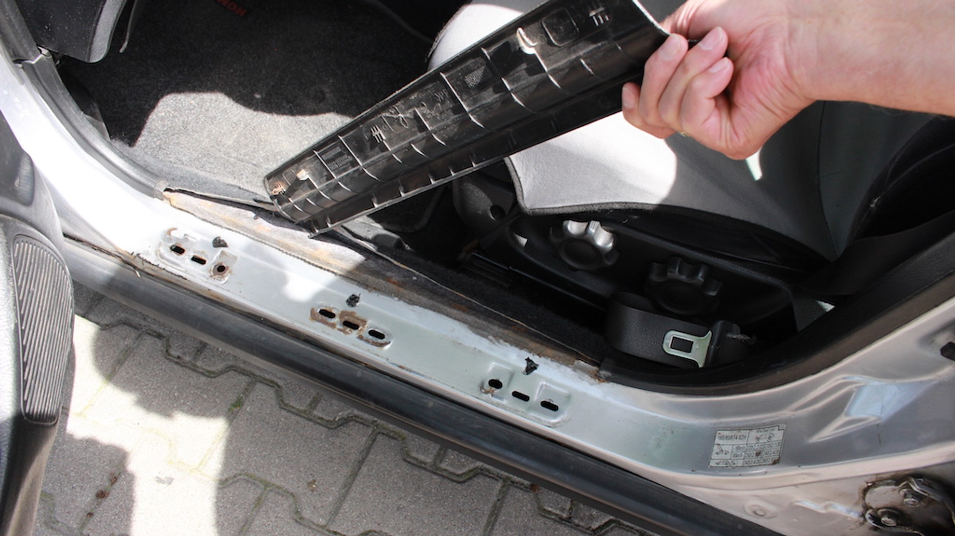 Honda z przekręconym licznikiem