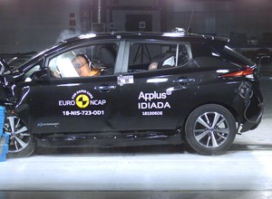 Nissan Leaf: 5 gwiazdek w najtrudniejszym crash-teście